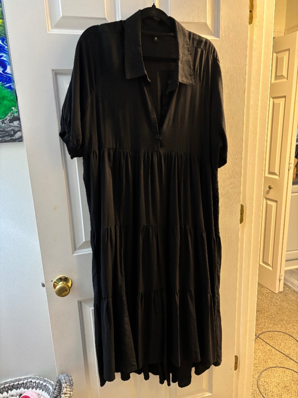 Torrid black midi dress 00 runs big 0-1x